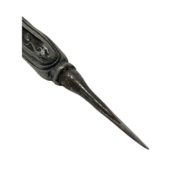 Silvertone Cuticle Pusher Marked Patent 1905 Art Nouveau Unmarked Metal - Picture 10 of 11